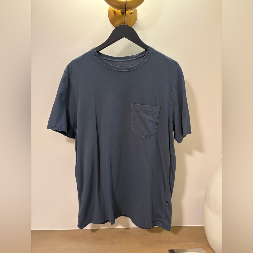 Billy Reid Slate Blue Short Sleeve Tee